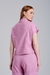 Blusa Gola Alta Rosa com Transpasse Ref.: HB335.152.104 - comprar online