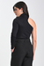 Blusa Gola Alta com Detalhe Assimétrico Preta Ref.: HB514.466.001 - comprar online