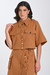 Camisa Cropped Ampla com Maxi Bolsos Ref.: HB654.152.514 na internet