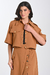 Camisa Cropped Ampla com Maxi Bolsos Ref.: HB654.152.514