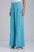 Calça Pantalona Azul com Fendas Frontais Ref.: HC325.152.062 - comprar online