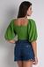 Blusa Com Manga Bufante Verde Ref.: OB615.939.063 - comprar online