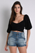 BLUSA CROPPED MANGA BUFANTE Ref.: Ob635.464.001
