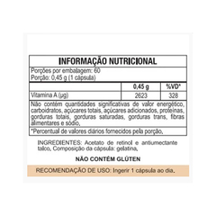 Vitamina A 60cps (1 ao dia) Duom - comprar online