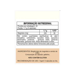 Magnésio Quelato 60cps 550mg Duom - comprar online