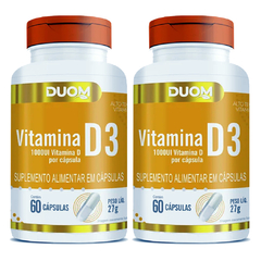 Vitamina D3 1000 UI 60cps (1 ao dia) Duom | Kit 2 Frascos