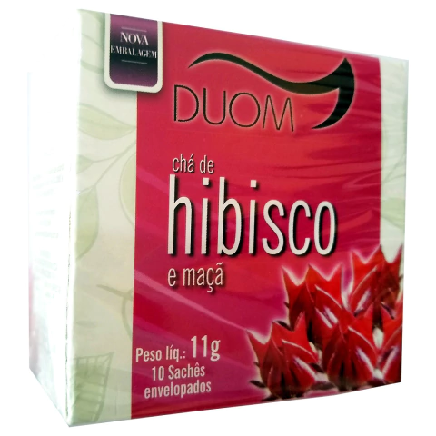 Chá de Hibisco c/ Maçã 10 Sachés Duom