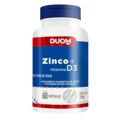 Zinco + Vitamina D3 60cps Duom