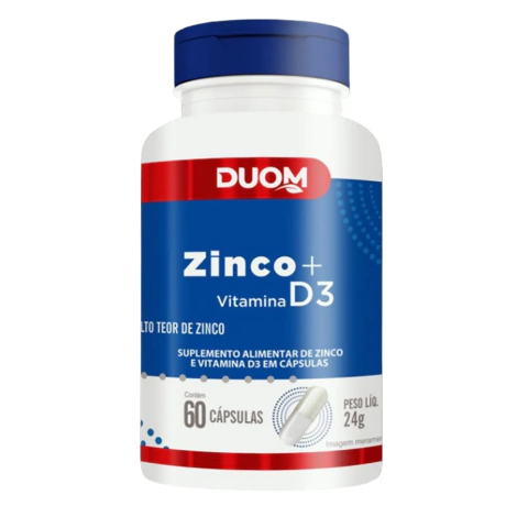 Zinco + Vitamina D3 60cps Duom