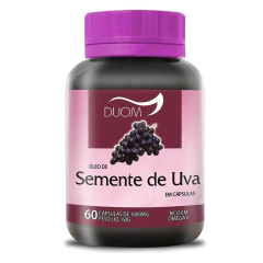 Óleo de Semente de Uva 60cps 1000mg Duom