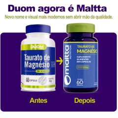 Taurato de Magnésio 60cps Maltta na internet