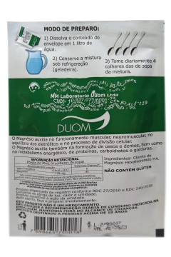 Cloreto de Magnésio P.A. Sachê 33g Duom - comprar online