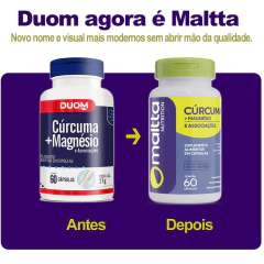 Cúrcuma + Magnésio e Associações 60cps Maltta na internet