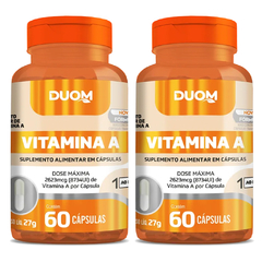 Vitamina A 60cps (1 ao dia) Duom | Kit 2 Frascos