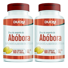 Óleo de Semente de Abóbora 60cps 1000mg Duom | Kit 2 Frascos