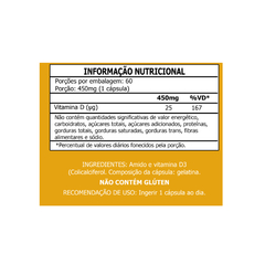 Vitamina D3 1000 UI 60cps (1 ao dia) Duom - comprar online