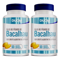 Óleo de Fígado de Bacalhau 60cps 250mg Duom | Kit 2 Frascos