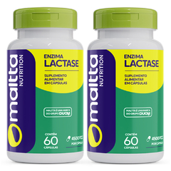 Enzima Lactase 4500fcc 60cps Maltta | Kit 2 Frascos
