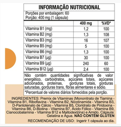 Vitaminas do Complexo B 60cps (1 ao dia) Duom | Kit 3 Frascos - comprar online