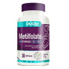 Metilfolato + Vitaminas B6 e B12 30cps (1 ao dia) Duom