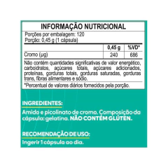 Picolinato de Cromo 120cps 450mg Duom na internet