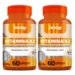 Vitamina K2 60cps (1 ao dia) Duom | Kit 2 Frascos