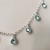 Choker Pontos de Luz Verde Água Prata 925 na internet
