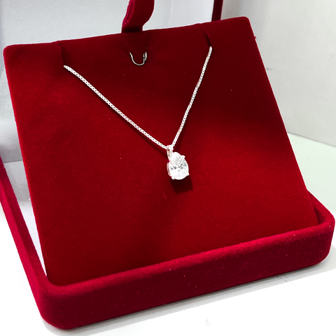 Colar Ponto De Luz Gota Prata 925 - comprar online