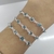 Pulseira Ponto de Luz Juntas Azul Claro Prata 925
