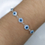 Pulseira Olho Grego Branco Juntos