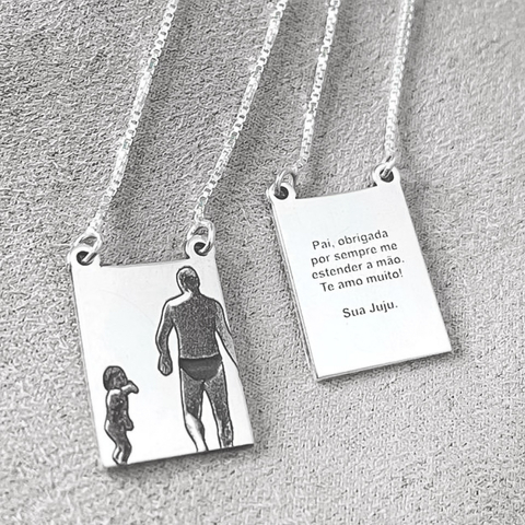 Escapulario Personalizado Prata 925 - comprar online