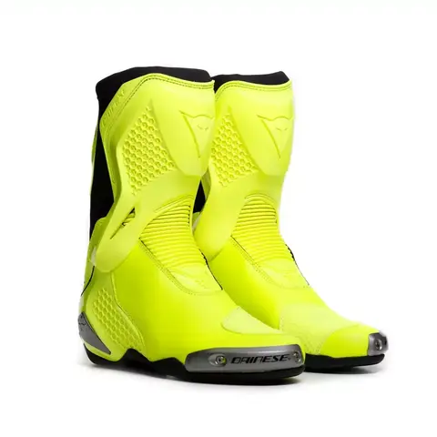 Botas de Corrida Couro Premium Dainese Torque 4 Amarelo Fluo