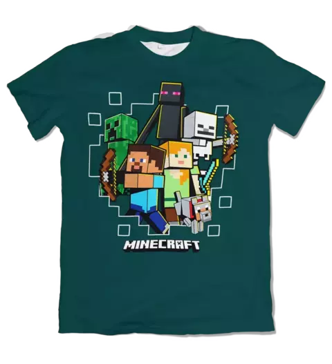 Camisa Minecraft - Steve e Grupo - comprar online