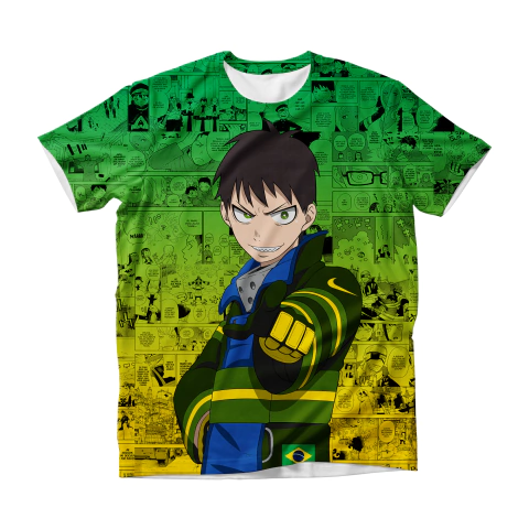 Camisa Mangá - Shinra Kusakabe - Brasil