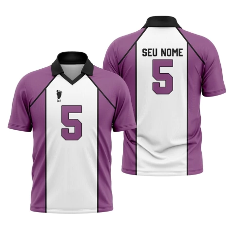 Camisa Uniforme Branca Shiratorizawa - Haikyuu - Nome e Número Personalizável - comprar online