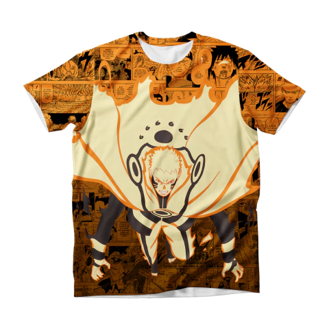 Camisa Mangá - Ninja - Modo Kurama