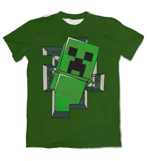 Camisa Minecraft - Creeper 3D - comprar online