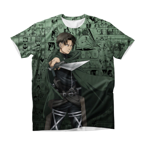 Camisa Mangá - Levi Ackerman - Divisão de Reconhecimento