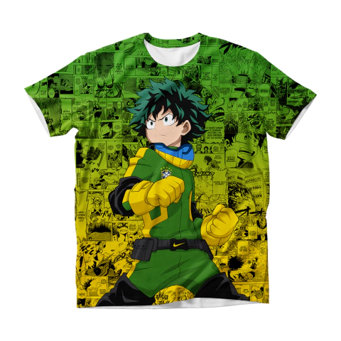 Camisa Mangá - Midoriya Izuku - Brasil
