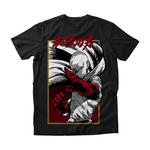 Camisa One Punch Man - Saitama - Red Gloves