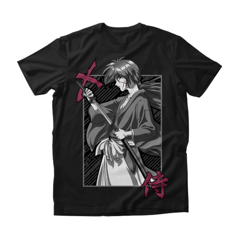 Camisa Samurai X - Himura Kenshin - Grey
