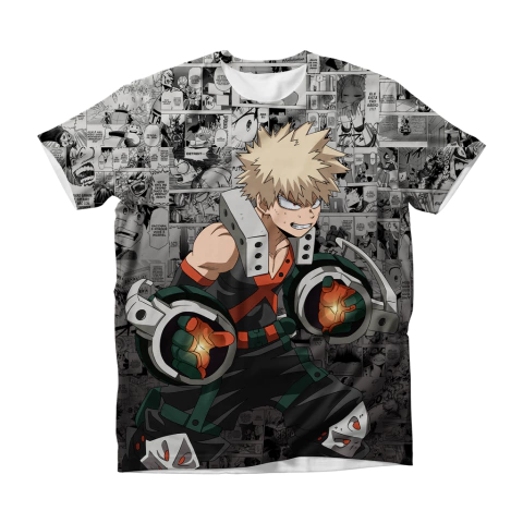 Camisa Mangá - Katsuki Bakugo - Rage