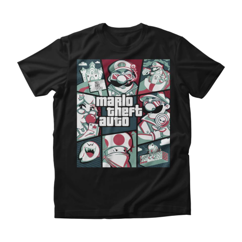 Camisa Mario Theft Auto