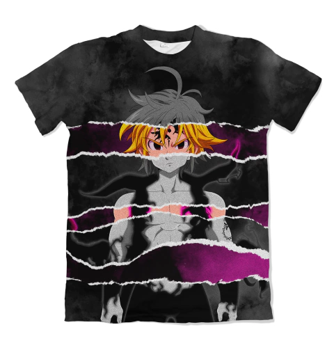 Camisa Mangá - Meliodas efeito rasgado - comprar online