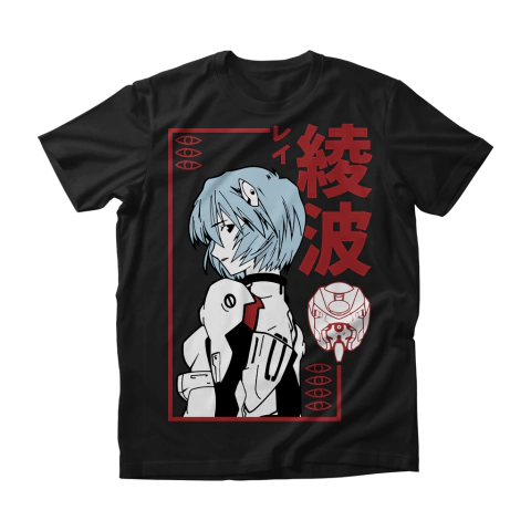 Camisa Evangelion - Rei Ayanami - Red tones