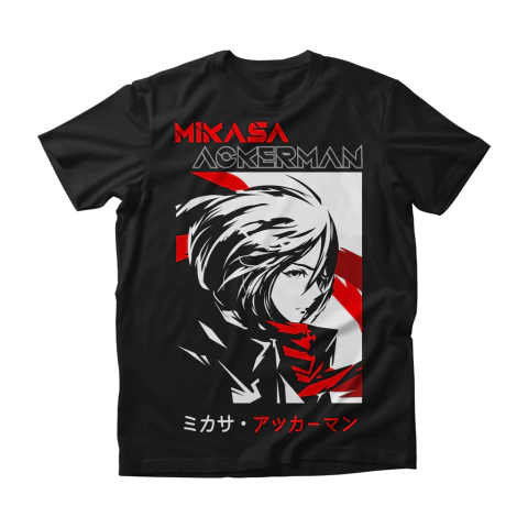 Camisa Attack on Titan - Mikasa Ackerman - V.02