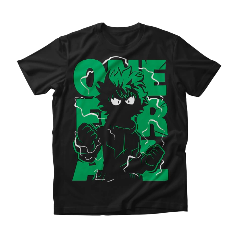 Camisa Boku no Hero - Izuku Midoriya - One For All