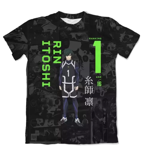 Camisa Blu3 L0ck -Mangá- Rin Itoshi - comprar online