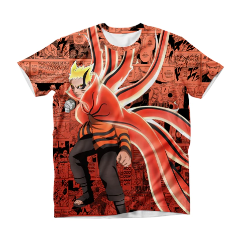 Camisa Mangá - Ninja - Modo Barion - Battle Pose