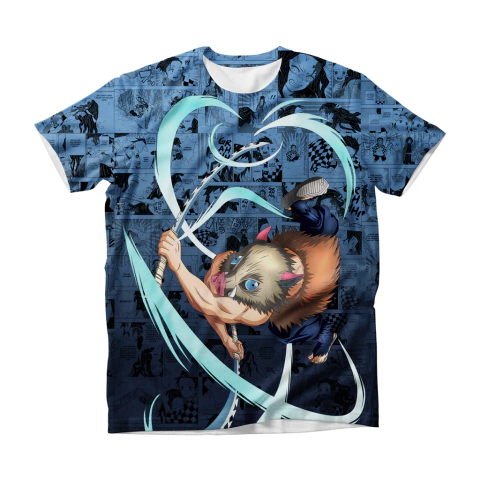 Camisa Mangá - Inosuke Hashibira - Attack - V.02